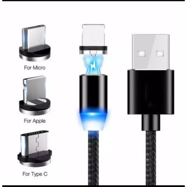 X-cable charger metal magnetic led cable lighting micro type