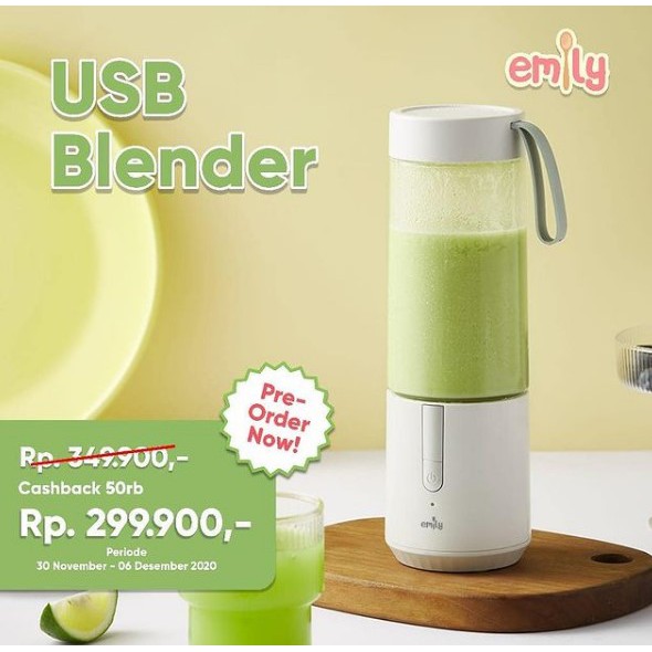 Emily USB Blender Peralatan Pengolah Makanan