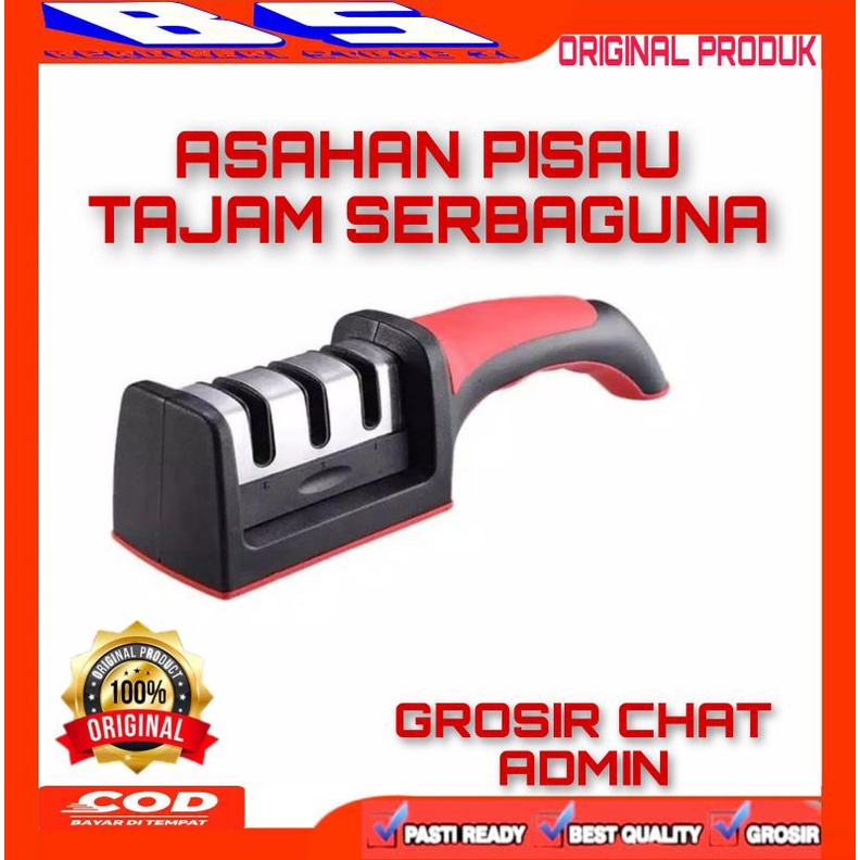 [BS] ASAHAN PISAU TAJAM SERBAGUNA ALAT PENGASAH GUNTING STAINLESS STEEL KUAT