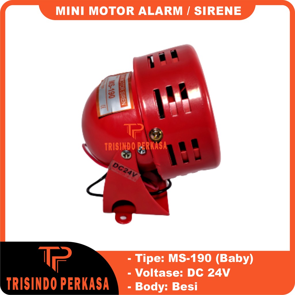 Baby Mini Sirine Sirene Motor Alarm MS190 MS-190 DC 24V 24 Motor Sound