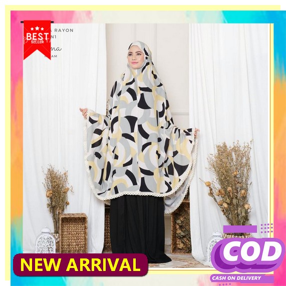 Mukena Tiedye Rayon Tencel Batik Pekalongan Original Ikat Celup Unik Etnik Tradisional Klasik Modern