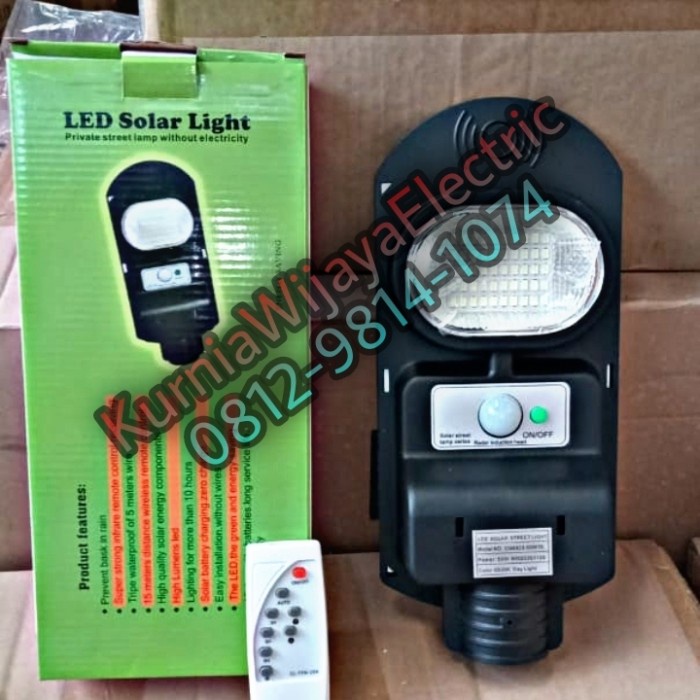 Lampu Jalan Led Solar Cell 50Watt Pju Tenaga Matahari 50 Watt + Remote