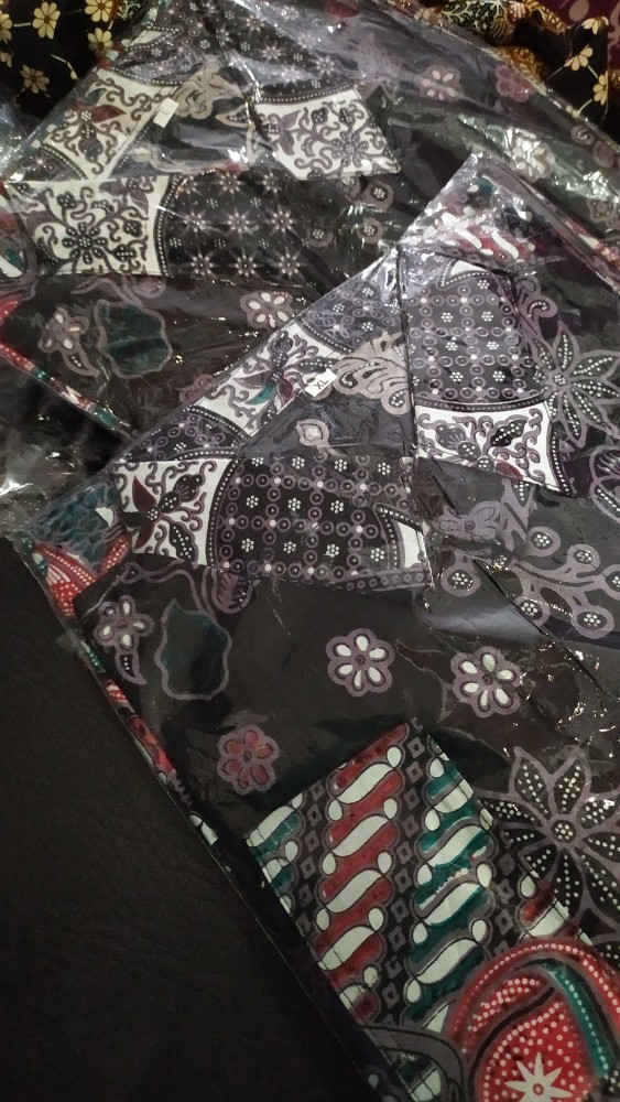 Kemeja Batik Pria Lengan Panjang Size M L Xl Xxl  Bswart Batik Hrb026 Kenongo Hem