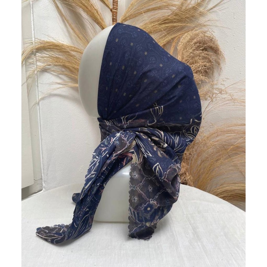 Hijab Voal Segiempat / Hijab Motif / Hijab Premium / Hijab Warna Soft / Hijab Murah / Hijab Instan /