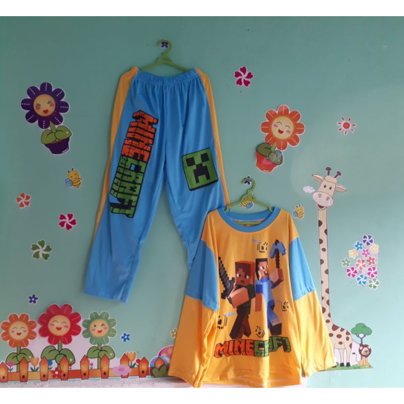 Piyama Anak Minecraft