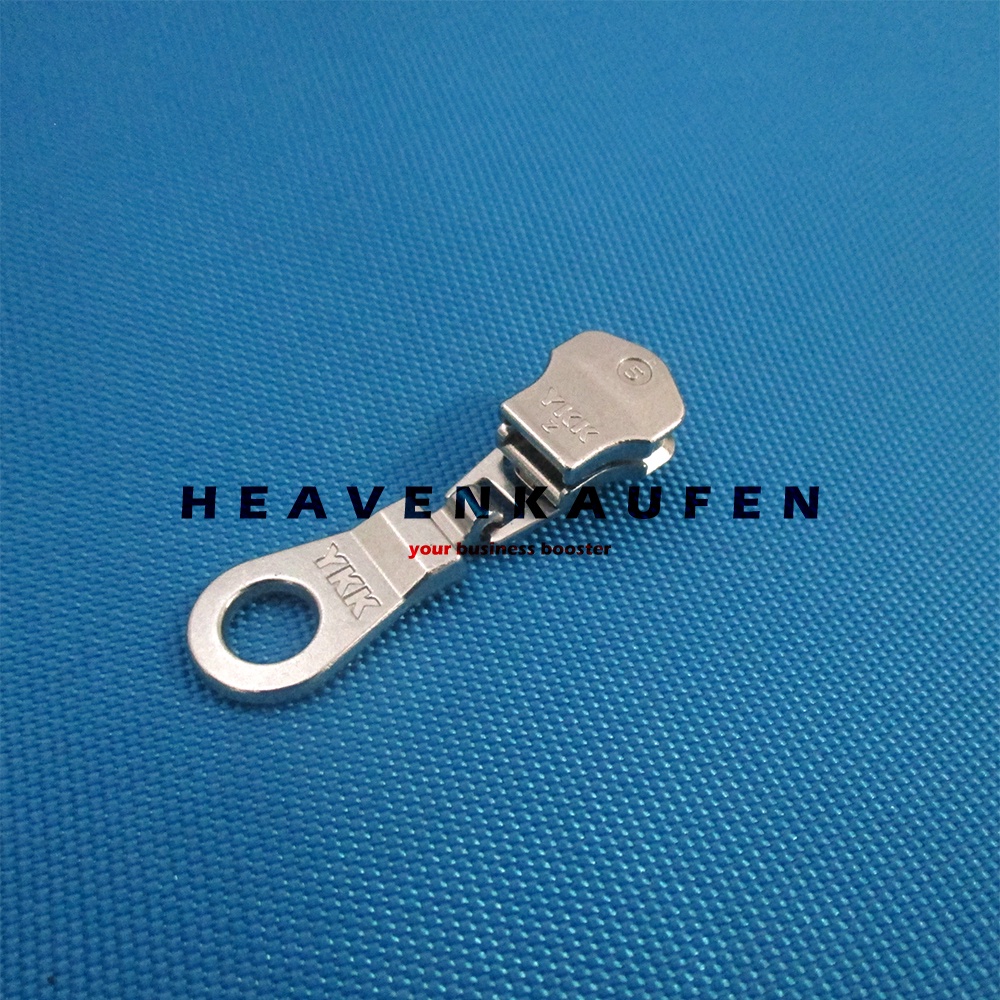 Kepala Resleting / Kepala Zipper YKK Type Gigi Besi Metal No 5 Warna Nikel Silver Kode B