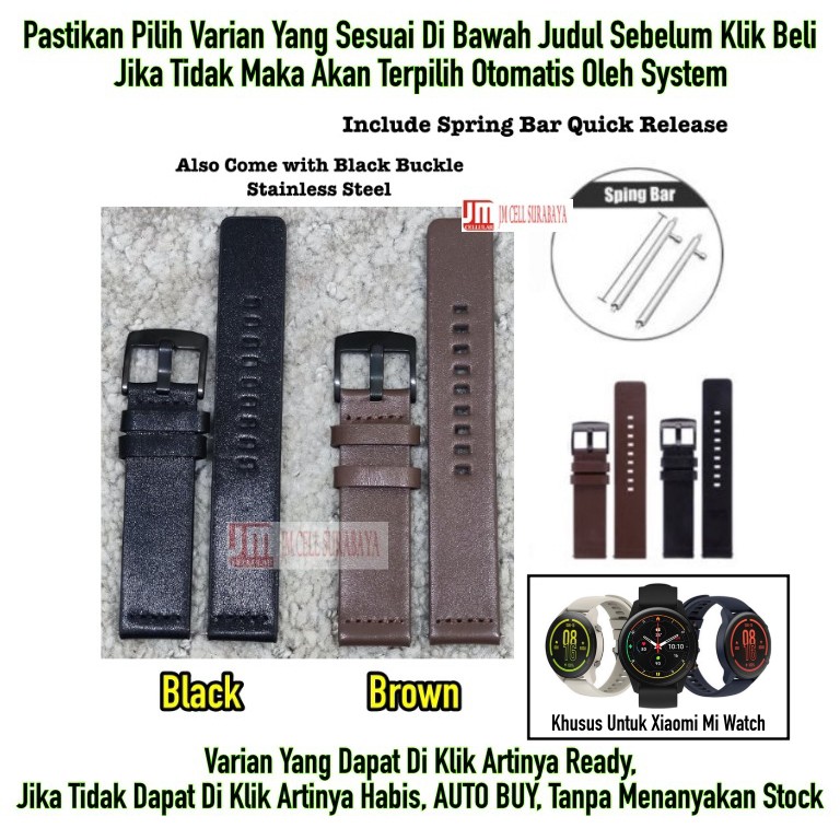 Strap Tali Jam Tangan Xiaomi Mi Watch - Modern Leather Kulit