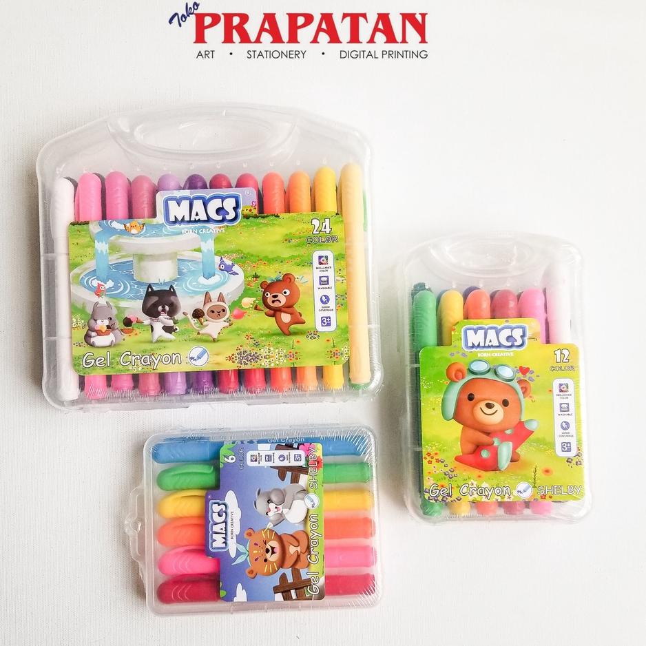 

Spesial Promo Macs Gel Crayon 6/12/24 Warna | Krayon Gel