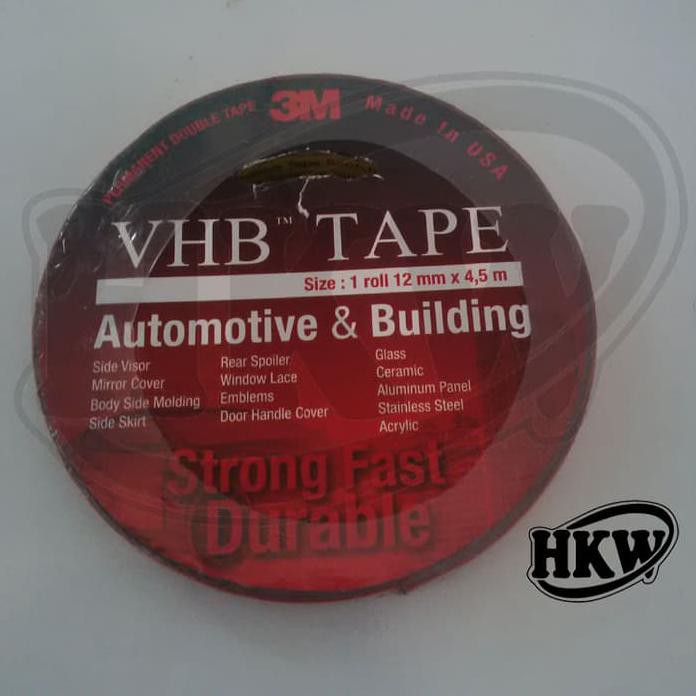 

Double Tape 3M Vhb Lebar 12 Mm (4.5 Meter) Best Quality