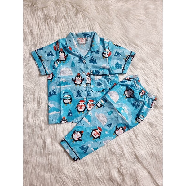 Baju Tidur Piyama Anak 1-5 Tahun Motif Karakter Lucu Kekinian Size M L XL