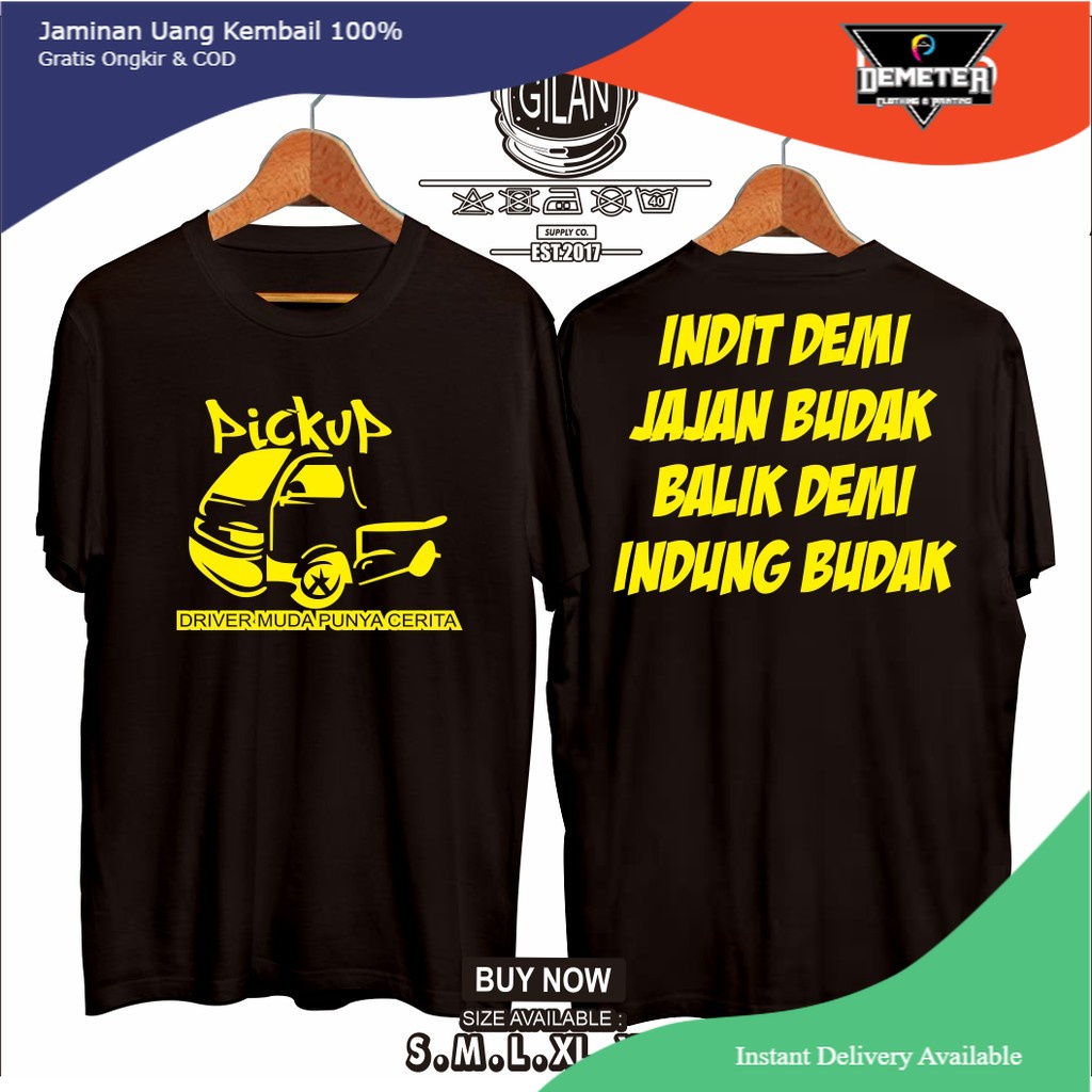 KAOS BAJU MOBIL SUZUKI CARRY PICK UP DRIVER MUDA PUNYA CERITA INDIT RACING OTOMOTIF - Demeter.Cloth