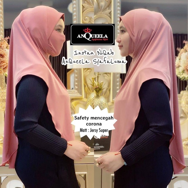 Instan niqab by anqueela syafaluma hijab ORI