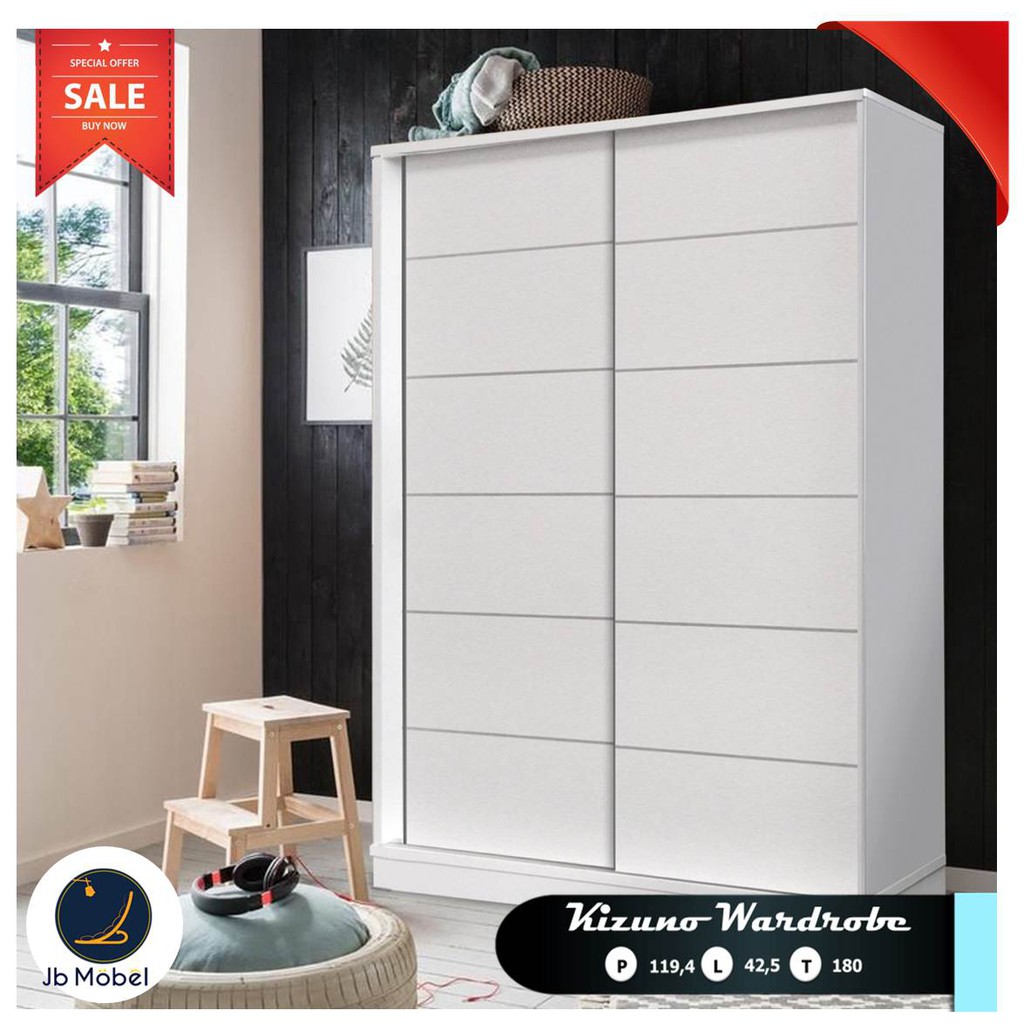 Lemari Pakaian Sliding Wardrobe murah, elegan, minimalis