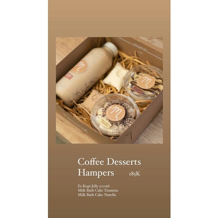 

Coffee Desserts Hampers