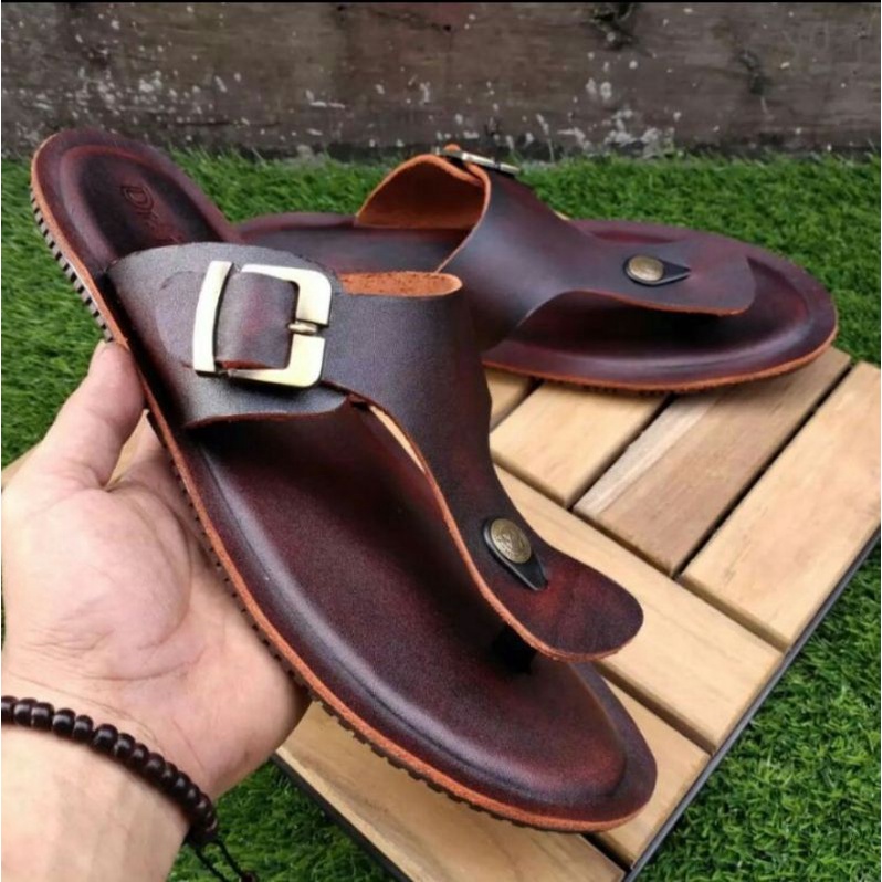 sendal pria/sendal kulit/sendal jepit