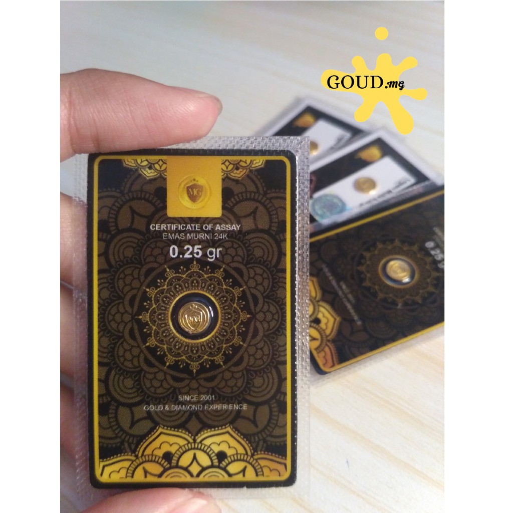 MINI GOLD 0.25 gr / EMAS MINI 24k/  BISA TUKAR EMAS ANTAM