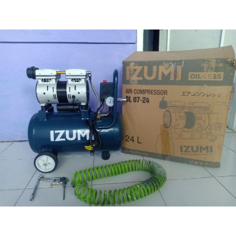 Jual Kompresor Angin Izumi Oil Less 24 L | Shopee Indonesia