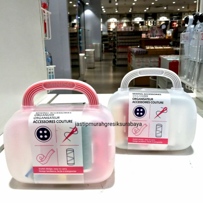 SEWING BOX MINISO ALAT JAHIT MINISO