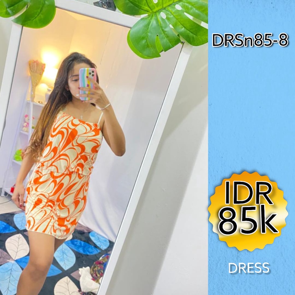 baju dress murah import terbaru Mini Dress import Daster polos Dress kekinian murah Dress lengan pen