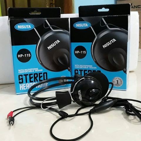 Headset Nisuta Mikuso HP 115 With Microphone - Headphone