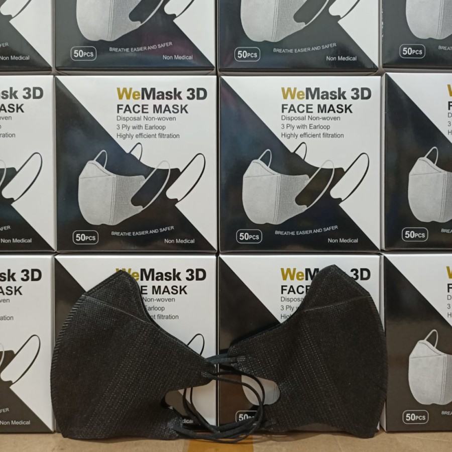Masker Duckbill Import 3ply Earloop Disposable facemask isi 50pcs-5