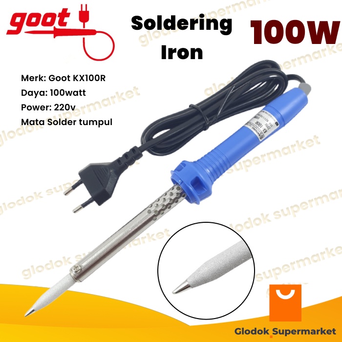 Solder Goot KX100R 100 Watt Mata Solder Tumpul KX-100R 100w Original Japan