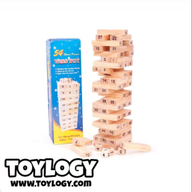 Uno Stacko/ Mini Balok Susun Kayu