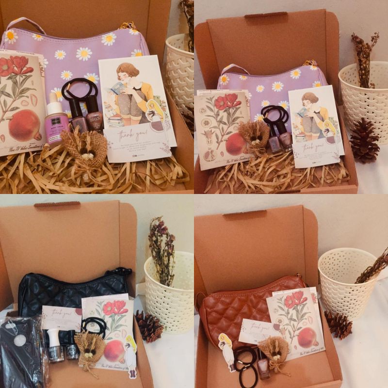 hampers/gift/kado tas selempang wanita