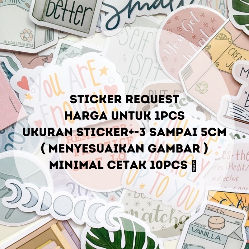 STICKER REQUEST ( STICKER DARI KALIAN ) BACA DESKRIPSI!