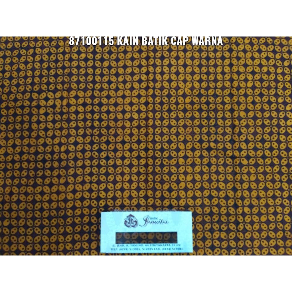 KAIN PANJANG BATIK JARIK KLASIK JARIT TRADISIONAL SOGAN WARNA JOGJA CAP PRIMISSIMA SMJ