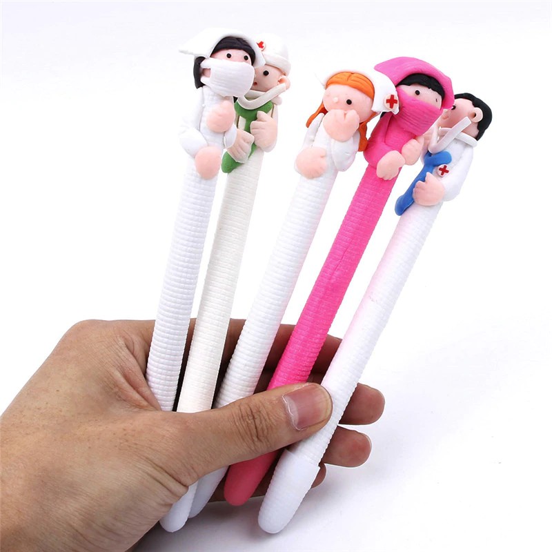 

INDORETAIL | 1/2/5 Pcs Kawaii Perawat Penampilan Bolpoin 0.5mm Ujung Pena Refill Hitam Sekolah Alat