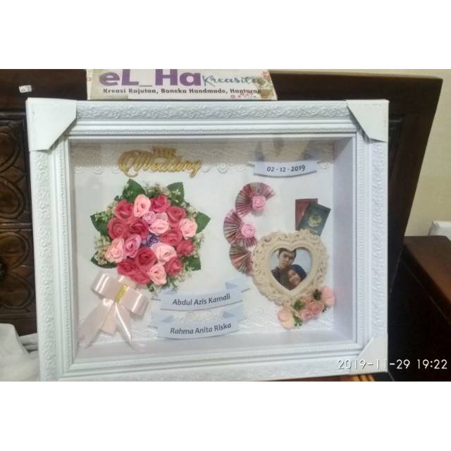 Mahar pernikahan bingkai seserahan uang kuno terbaru