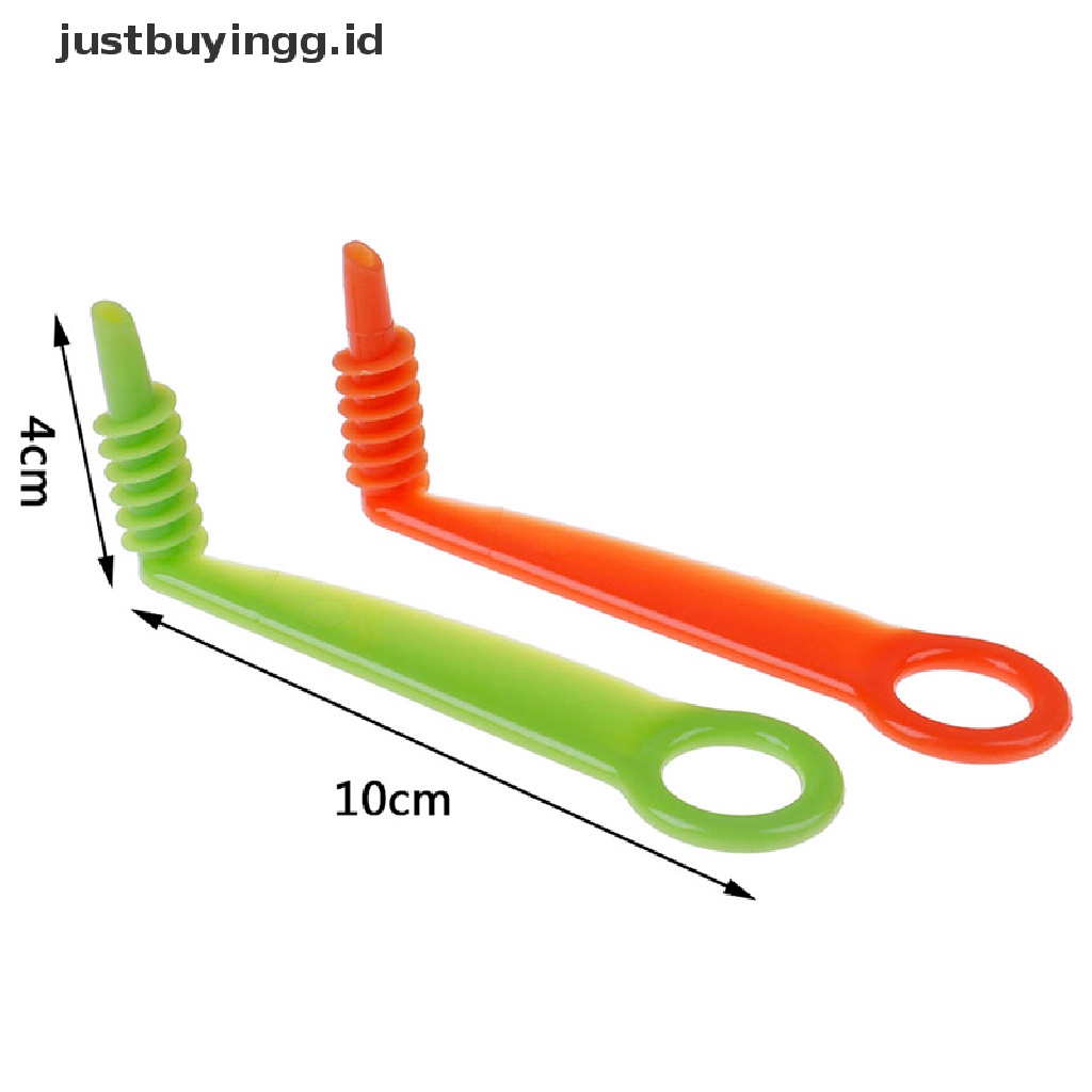 [justbuyingg.id] 1PC Potato Tower Spiral Manual Vegetable Screw Plastic Cutter  Rotate Slicer ID