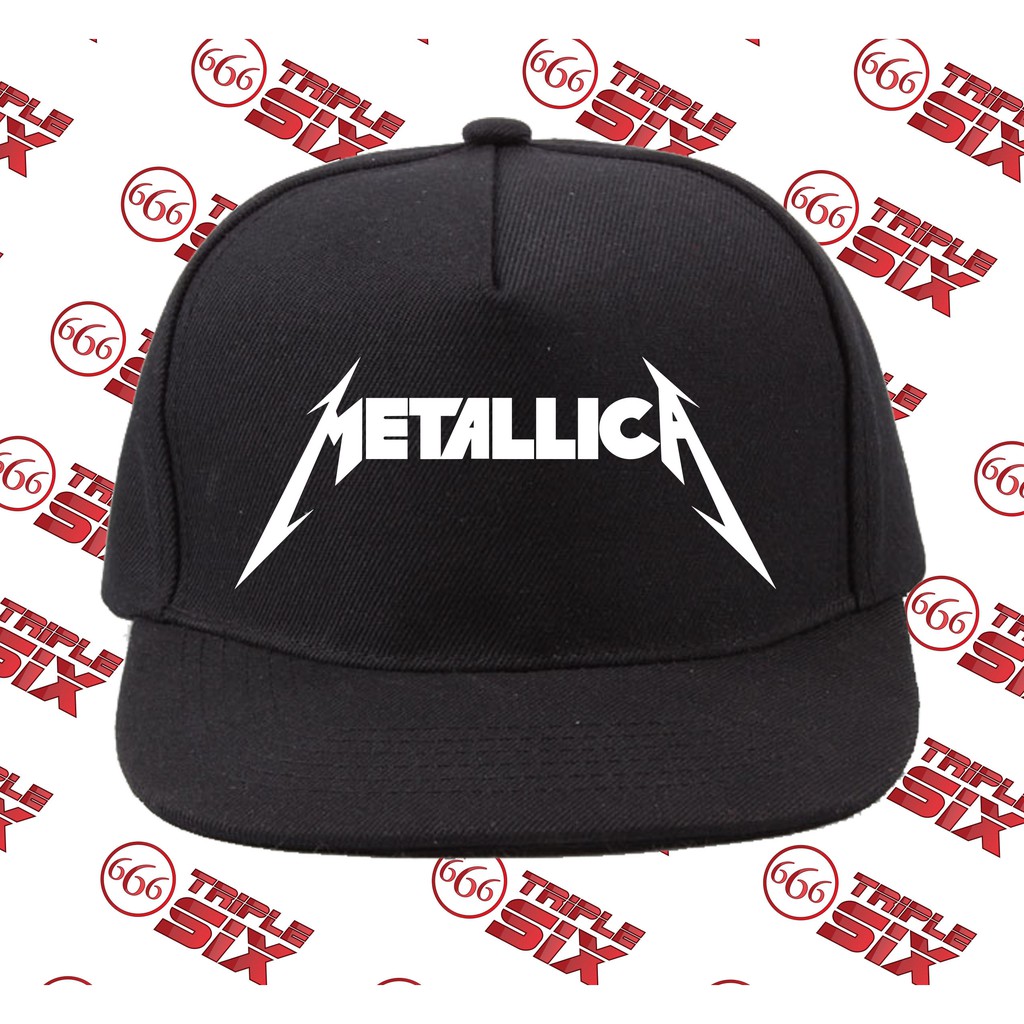 Topi Snapback Cotton Metallica