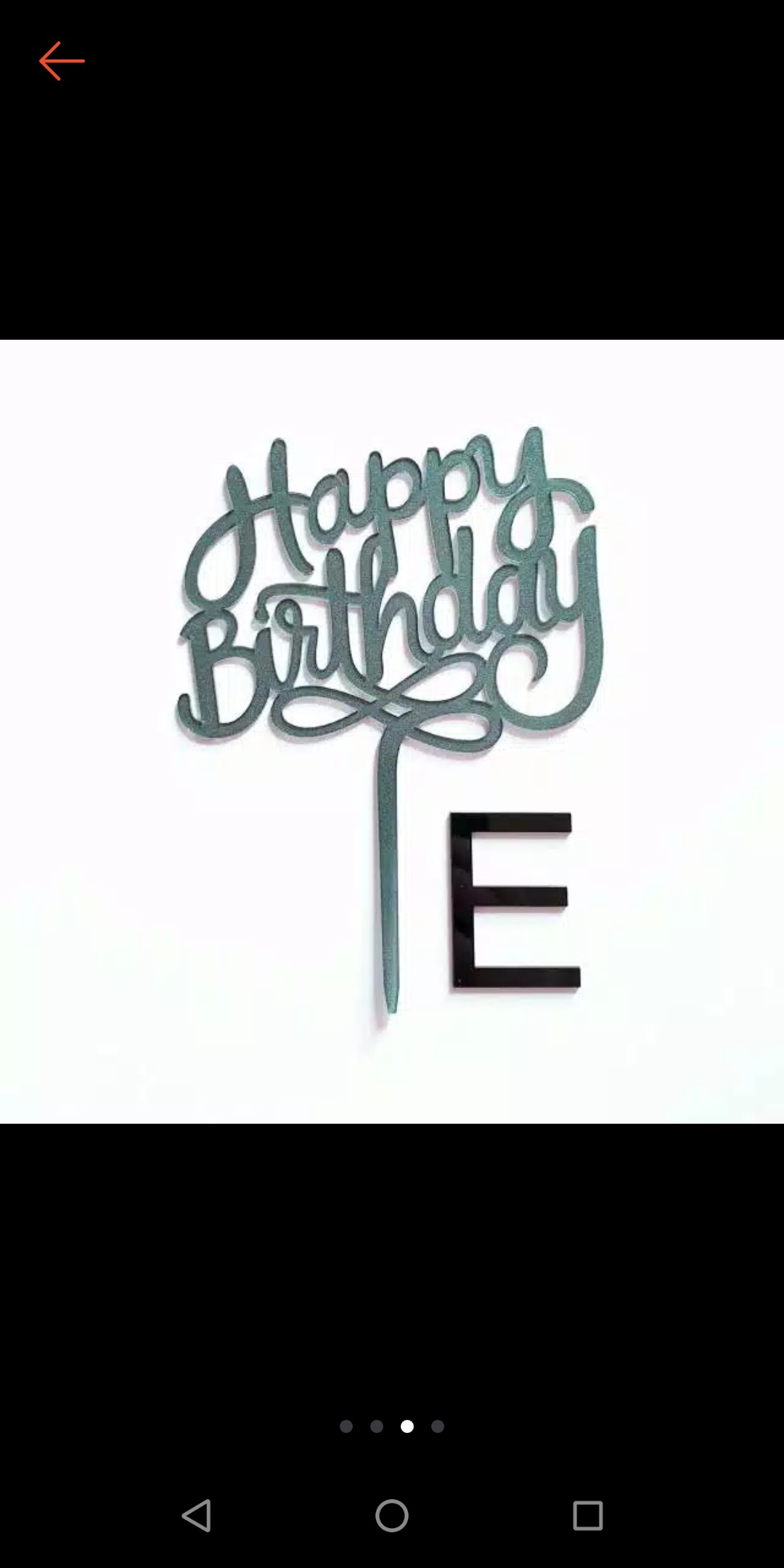 (bisa Gosend) Cake Topper - Happy Birthday - Ada Warna Baru : Dark Teal - Dekorasi Kue Ulang Tahun
