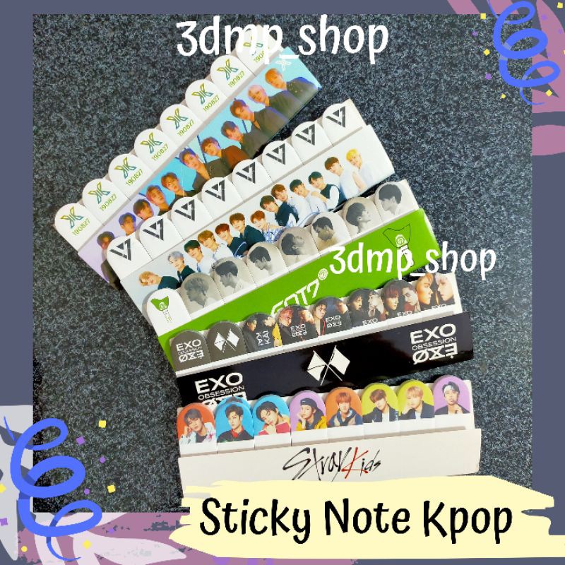 Sticky Note memo Exo Obsession Stray Kids Gone Up Kpop