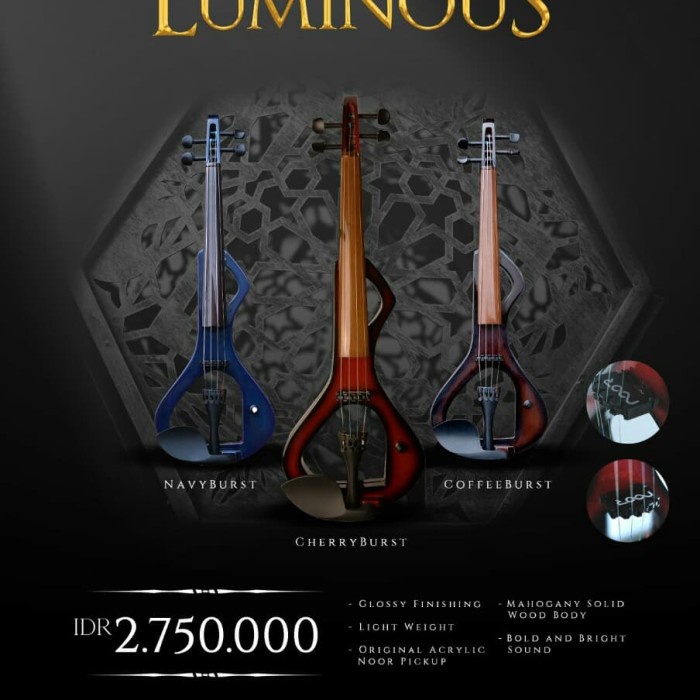 Noor Violin LUMINOUS Biola Elektrik