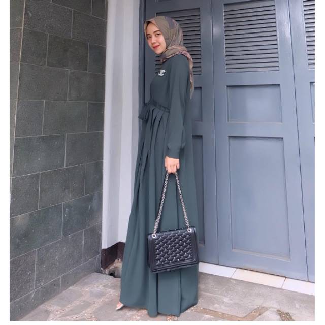 Original Soraya Dress Azmiza Official size M Gamis Polos Gamis Muslimah Elegan Cantik Gamis Kantor