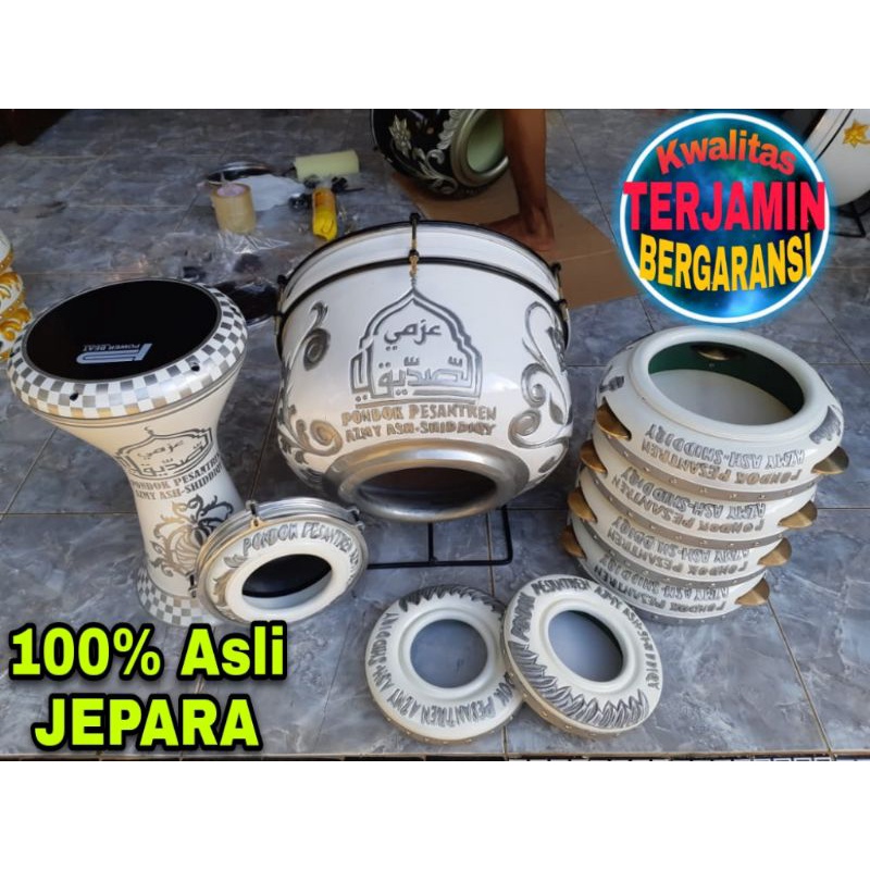 alat hadroh fulsett ukir darbuka cor 9inc