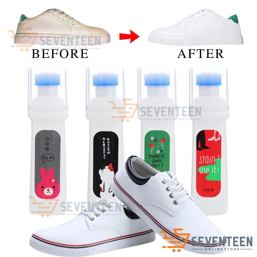 CAIRAN PEMUTIH SEPATU AJAIB 100ML SIKAT BRUSH SEMIR SEPATU CAIRAN PEMUTIH SNEAKER SHOES BRUSH