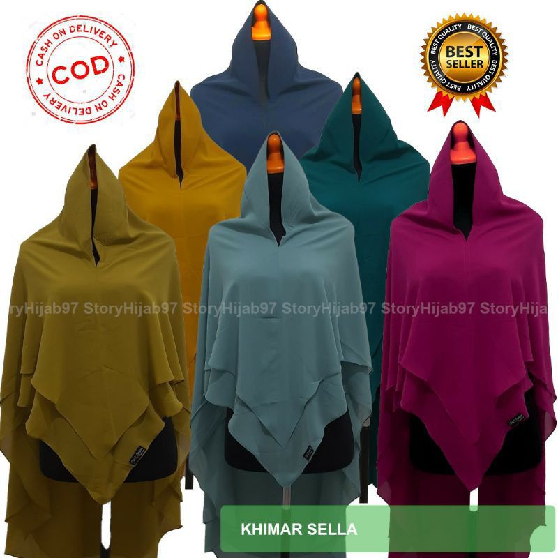 KHIMAR SELLA JUMBO XXL CERUTY BABYDOLL PREMIUM