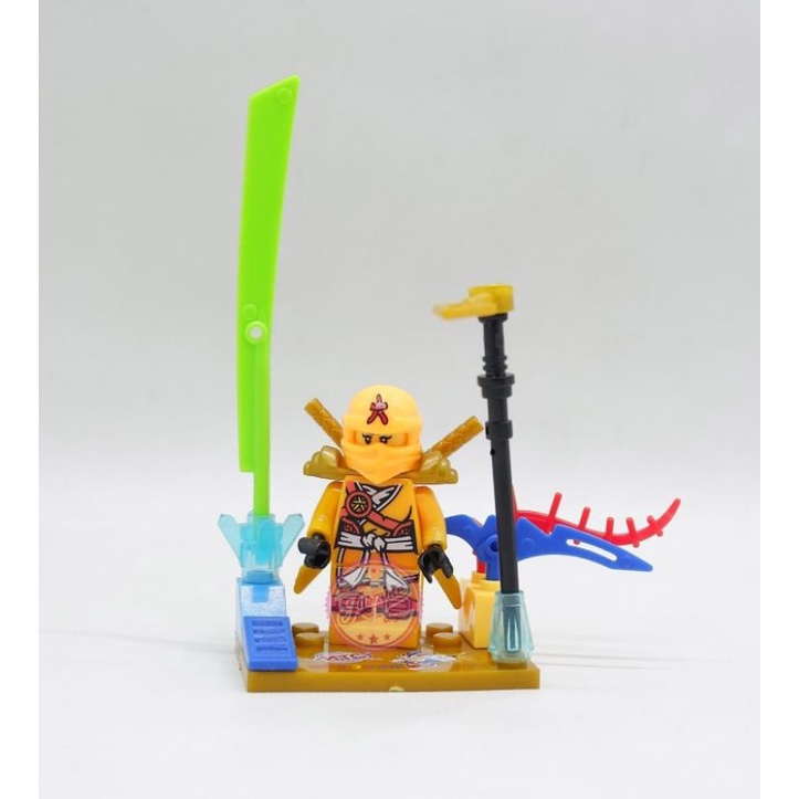 1 pcs mainan mini figure lego ninjago bersenjata