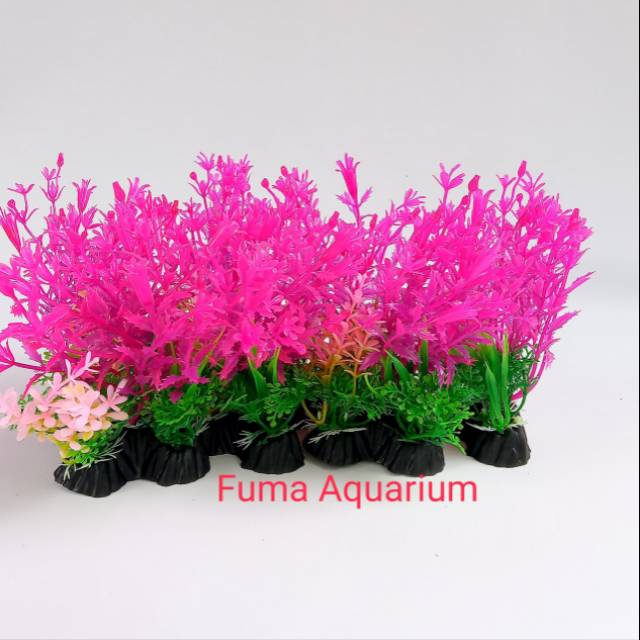 Tanaman Plastik Import DIY 04 tanaman hias dekorasi aquarium aquascape