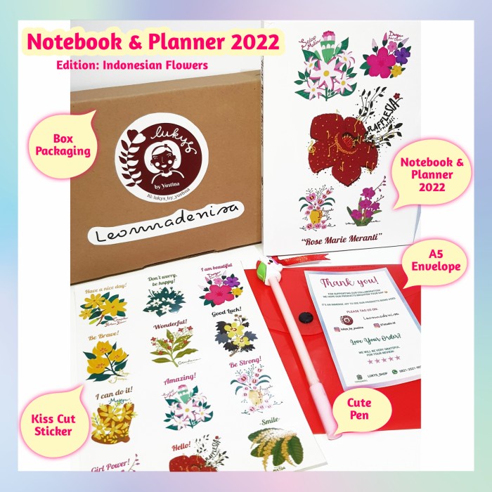 

[RESTOCK] Notebook / Planner / Diary designed by Lukys & Leonnadenisa