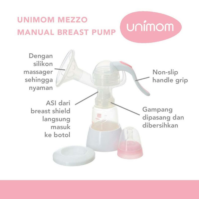 Unimom Mezzo Manual Breast Pump | Pompa Asi Manual | Breastpump Manual