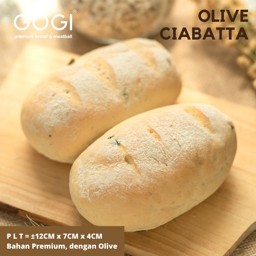 

Ciabatta Bread isi 2 Pcs Roti Ciabatta Pitted Olive Bread 2 Pcs