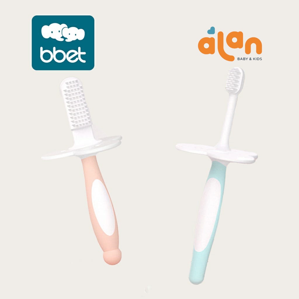 BBET Baby toothbrush and tongue coating brush | Sikat gigi dan alat bersih lidah bayi