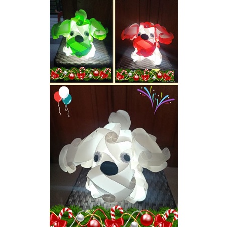 Kado Ultah anak / lampu Tidur / Lampu Lampion Karakter Anjing Snoopy