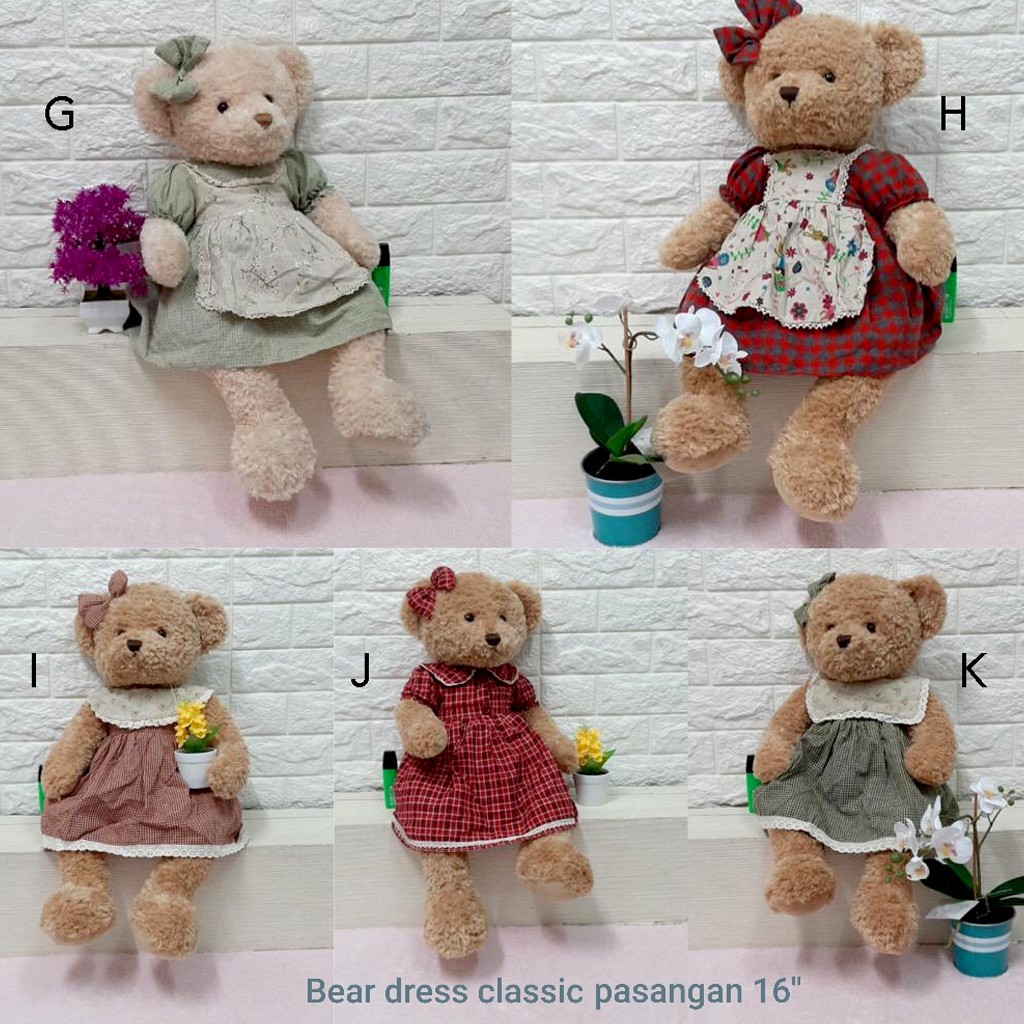 boneka teddy bear wedding couple pasangan impor 20cm teddy bear wedding china