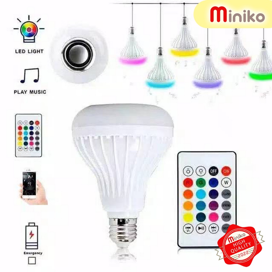 Lampu Disco Speaker Musik Bluetooth 2 in 1 - Lampu Sepker LED _lampu disko Miniko